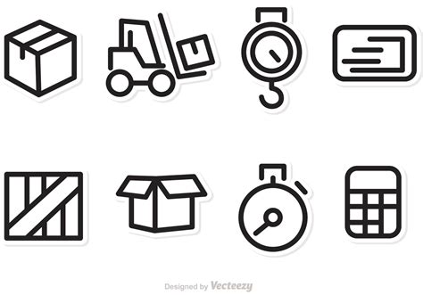 Logistics And Shipping Vector Icons 89846 Vector Art At Vecteezy