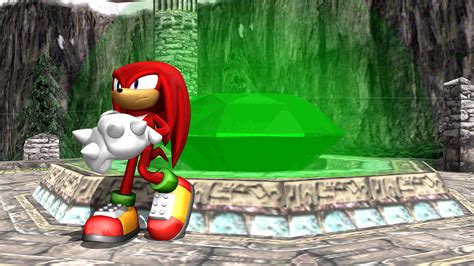 Mmd Knuckles Guarding The Master Emerald By Sonicmechaomega999 On