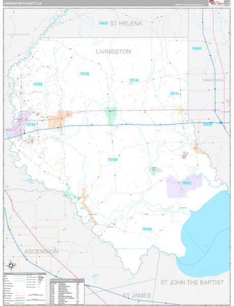 Maps Of Livingston Parish County Louisiana