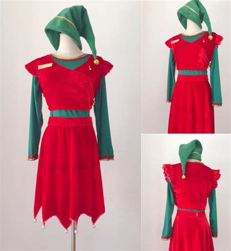 Handmade Cosplay Jovie The Elf Red Green Costume Jovi Elf Costume