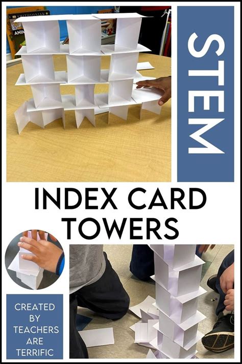 The Best Stem Tower Ever Easy Prep Index Cards Teachers Are