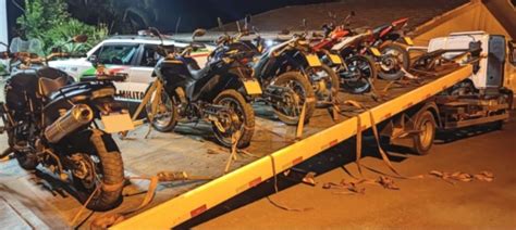 PM faz apreensão de diversas motocicletas em Engenho Velho interior de