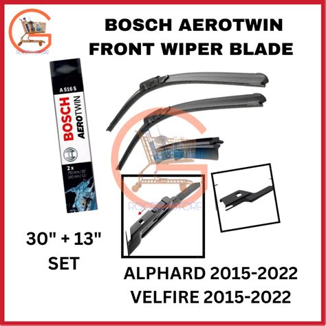 TOYOTA VELLFIRE ALPHARD 2005 2022 AGH30 BOSCH WIPER BLADE A516S