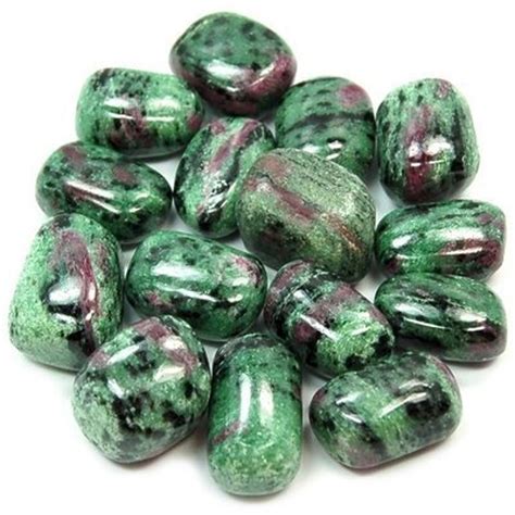 Ruby Zoisite Tumbled Stone Natural Ruby Zoisite Crystal Etsy