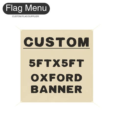 Custom Oxford Banner Flag Menu