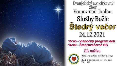 Služby Božie VT 24 12 2021 ŠTEDRÝ VEČER YouTube