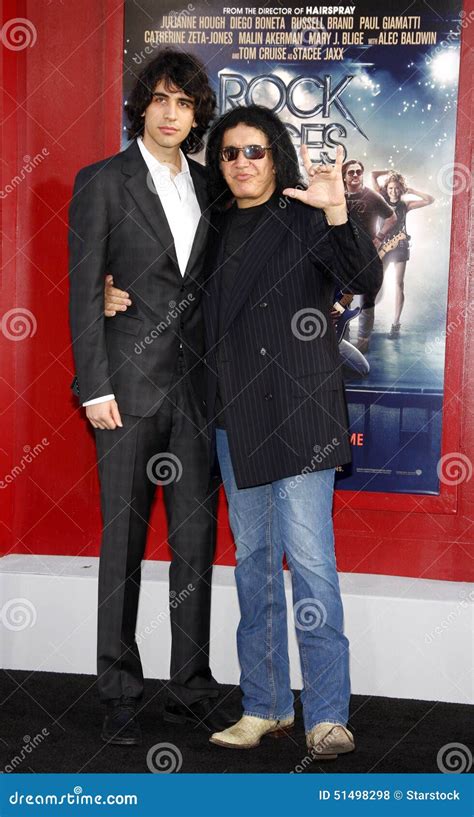 Gene Simmons And Nick Simmons Editorial Stock Photo Image Of