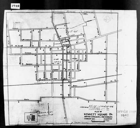 1940 Census Enumeration District Maps Pennsylvania Chester County