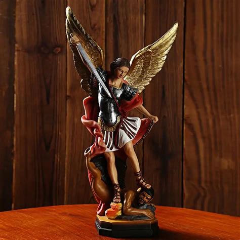 San Miguel Archangel Colored Statue – HighEmporium.com