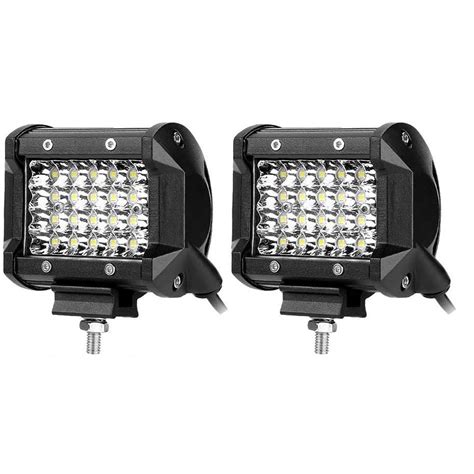 Led Pods Light Bar 4 Inch 2pcs X 72w 14400lm White Light High Quality