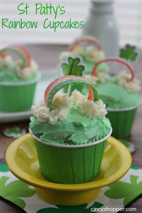 St Patrick S Day Rainbow Cupcakes CincyShopper Desserts Savoury