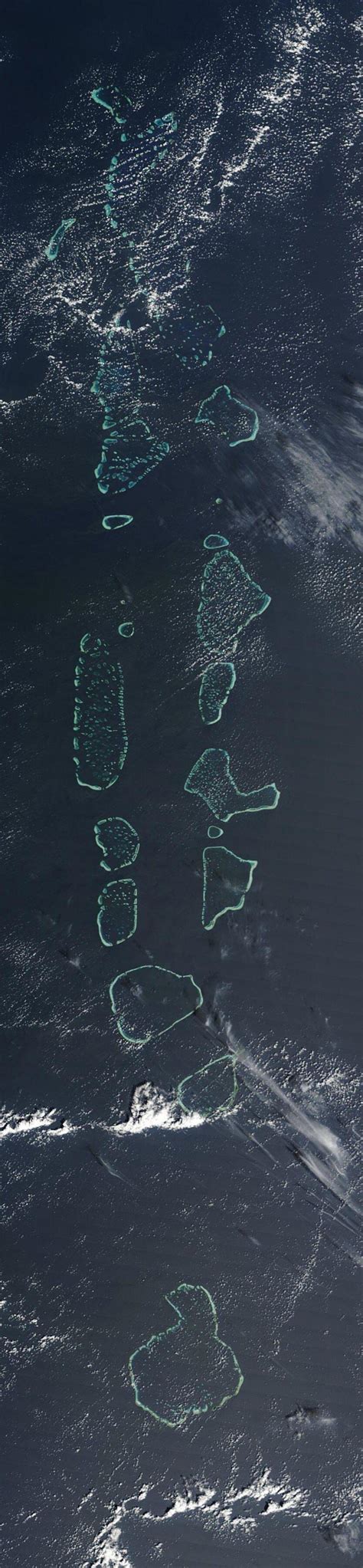 Maldives Satellite Map Map Of Maldives Satellite Southern Asia Asia