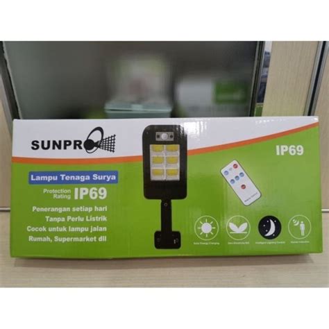 Lampu Tenaga Surya Aotdoor Sunpro IP69 SX 8806 180W Lampu Taman