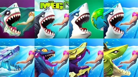 THE EVOLUTION OF HUNGRY SHARK WORLD LOGO THROUGH THE YEARS 2018 2022