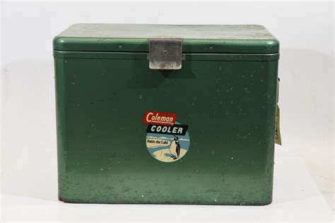 Vintage Metal Coleman Cooler