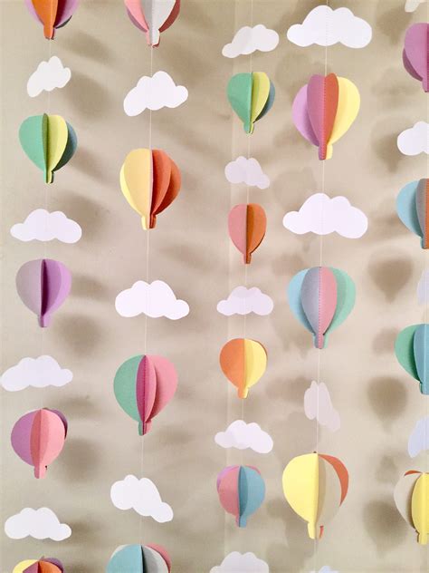 Hot Air Balloon Birthday Decor Air Balloon Baby Shower Decorations Pastel Hot Air Balloon