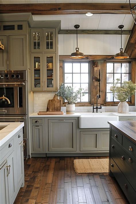 Choose The Perfect Color For Your Farmhouse Kitchen Cabinets Quiet