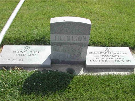 Commodore William Tillotson 1922 1979 Find A Grave Memorial