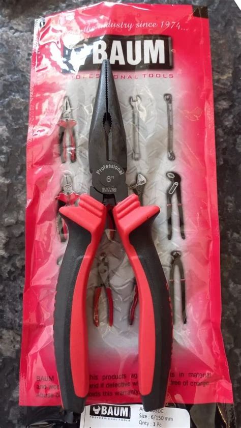 Chrome Vanadium Inch Baum Long Nose Plier At Rs Pack In Indore