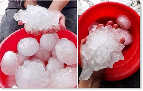 Worlds Largest Hail Record May Be Challenged By Exceptionally Large 8