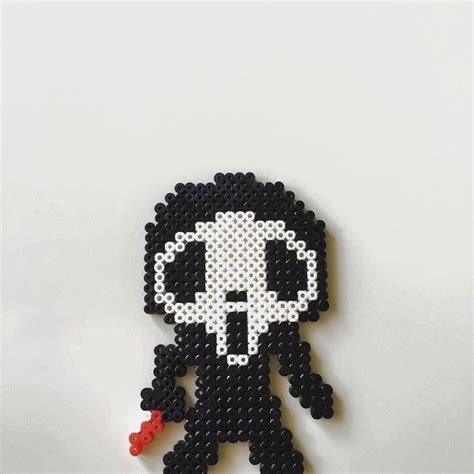 Ghostface Scream Diy Perler Bead Crafts Perler Bead Art Perler Bead Patterns