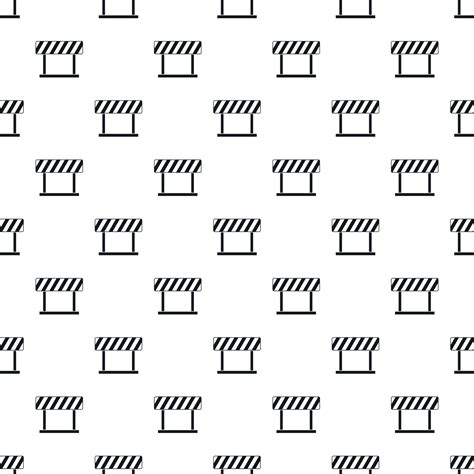 Traffic barrier pattern, simple style 14916461 Vector Art at Vecteezy