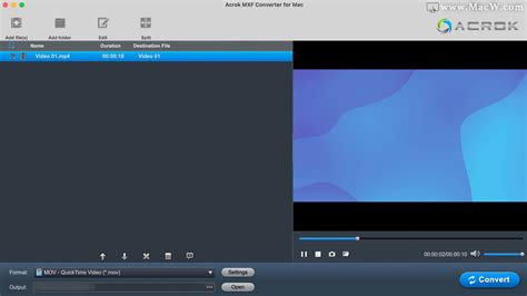 MXF转换器 Acrok MXF Converter for Mac MXF格式视频转换器 macw下载站