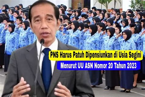 Tak Ada Penolakan Pns Sudah Ditetapkan Pensiun Di Usia Segini Dalam Uu