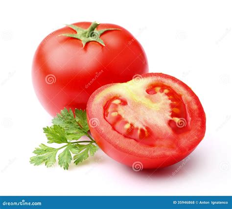 Tomato With Parsley Stock Photo Image Of Diet Vegetable 35946868