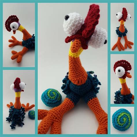 Crochet A Bantam Rooster Amigurumi Inspired By Hei Hei From Moana