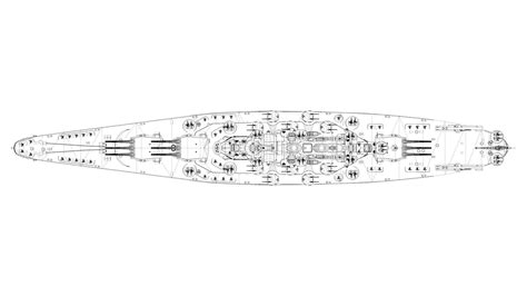 North Carolina Class Battleship 3D model rigged | CGTrader