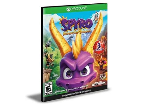 Spyro Reignited Trilogy Xbox One E Xbox Series X S Mídia Digital Rafa