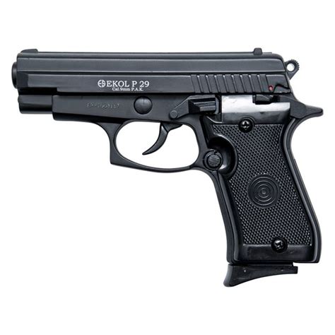 p semi automatic blank firing pistol black finish  pb