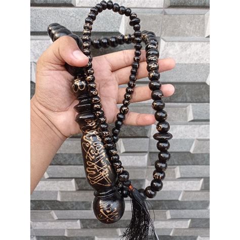 Jual Tasbih Cambuk Asmaul Husna Butir Tasbih Kayu Walikukun Butir