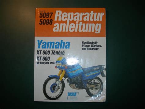 Reparaturanleitung Yamaha XT 600 Ténérè Kaufen auf Ricardo