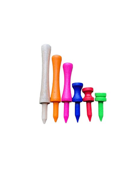 Castle Golf Tees Bamboo Multiple Colours TH Golf