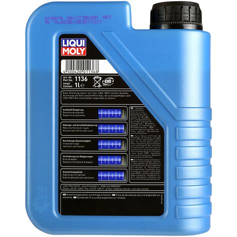 Kit Ispezione Filtro Liqui Moly Olio 6L 5W 30 Per VW Golf IV Variant