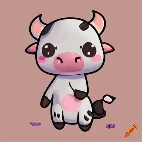 Cute And Kawaii Cow On Craiyon