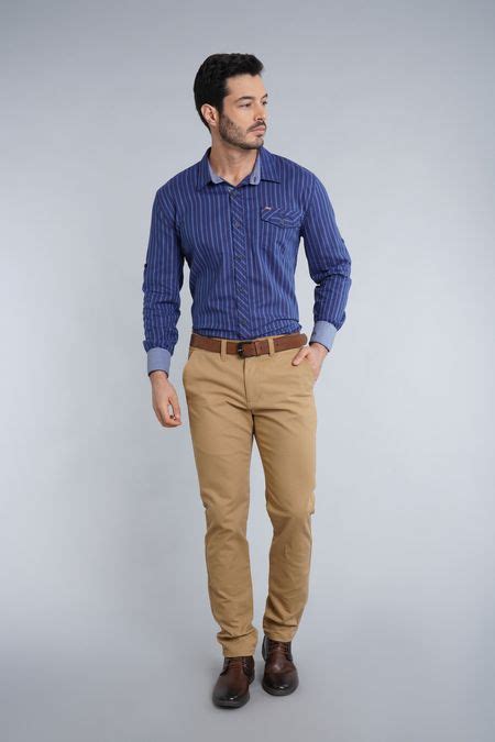 Venta Pantalon Color Mostaza Hombre En Stock