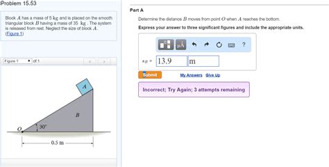 Solved Block A Has A Mass Of Kg And Is Placed On The Chegg