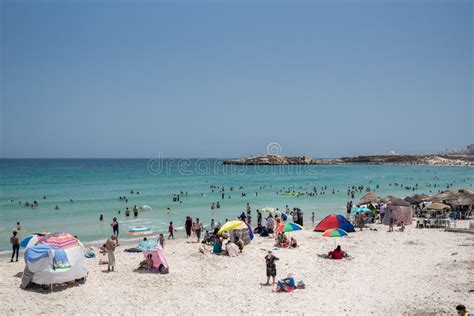 Beach in Monastir, Tunisia in Africa. Editorial Image - Image of blue, arabian: 154532645