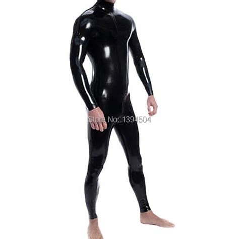 2018 New Sexy Handmade Men Full Body Latex Tight Fetish Male Catsuit