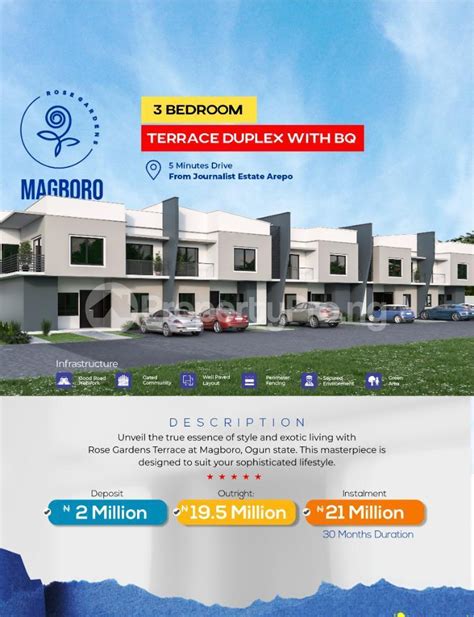 Bedroom House In Magboro Obafemi Owode Ogun House For Sale In