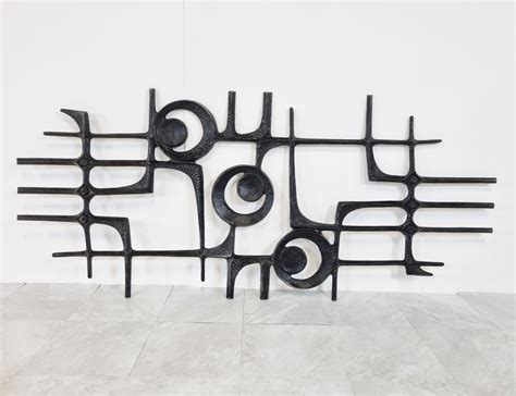 Large brutalist wall sculpture, 1970s | #181488