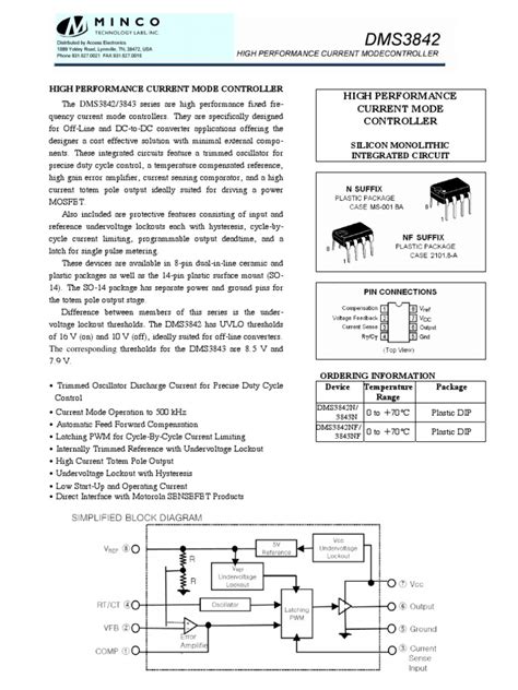 ic 3843 | Amplifier | Power Supply