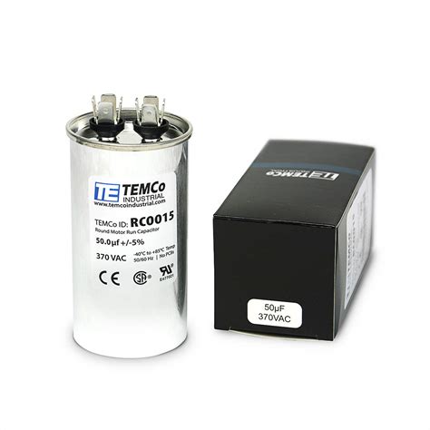 Snapklik Temco Uf Mfd Vac Volts Round Run Capacitor