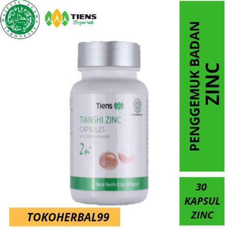 Jual Suplemen Penggemuk Badan Original Zinc Tiens Herbal Kemasan