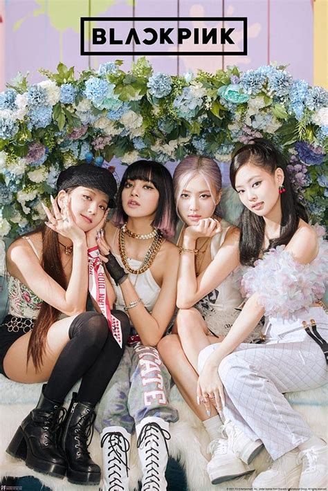 Buy Blackpink Merchandise Flowers Floral Group Photo Rose Lisa Jisoo Jennie Kpop Merch Album ...