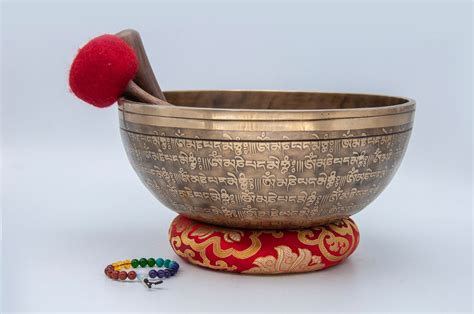 Inches Diameter Rare Jhumka Singing Bowl Mantra Carved Etsy