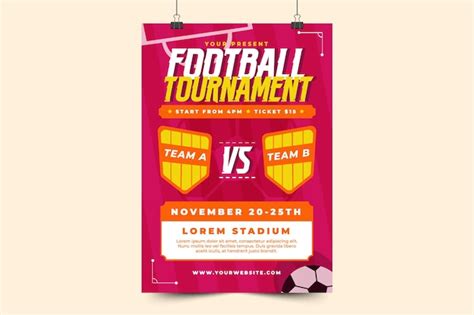 Affiche D V Nement Sportif De Tournoi De Football Ou Mod Le De